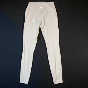NWOT Lululemon Align Ribbed High-Rise Pant 28” Shine in Bone Size 8